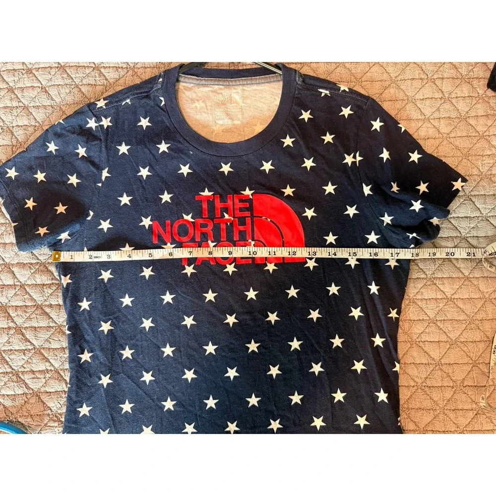 Women's medium red white and blue The North Face International Collection Tee - Picture 4 of 9